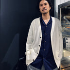 KASURI OPEN COLLAR SHIRT L/S #NAVY [23FW-WMS-OC07]