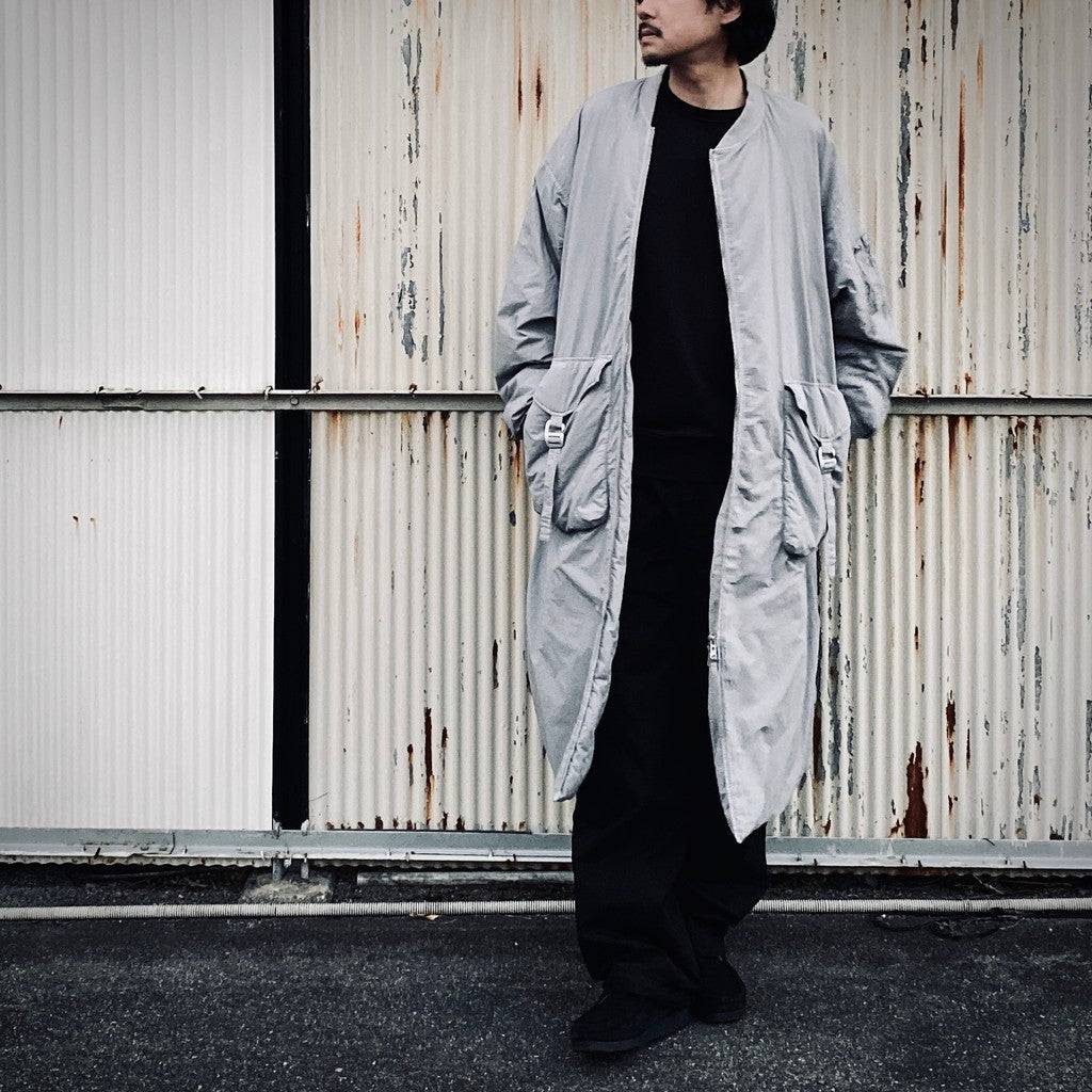 GARMENT DYE DOWN MA-1 LONG COAT 2.0 #GRAY [FST09262U0002]
