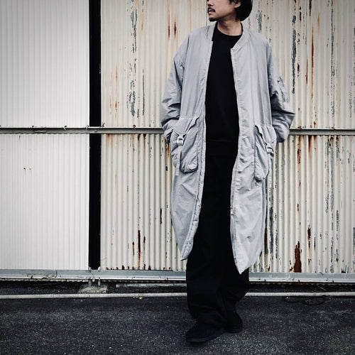 GARMENT DYE DOWN MA-1 LONG COAT 2.0 #GRAY [FST09262U0002]