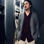 MOHAIR CARDIGAN -TYPE 1- #GRAY [23FW-WMK-KN07]