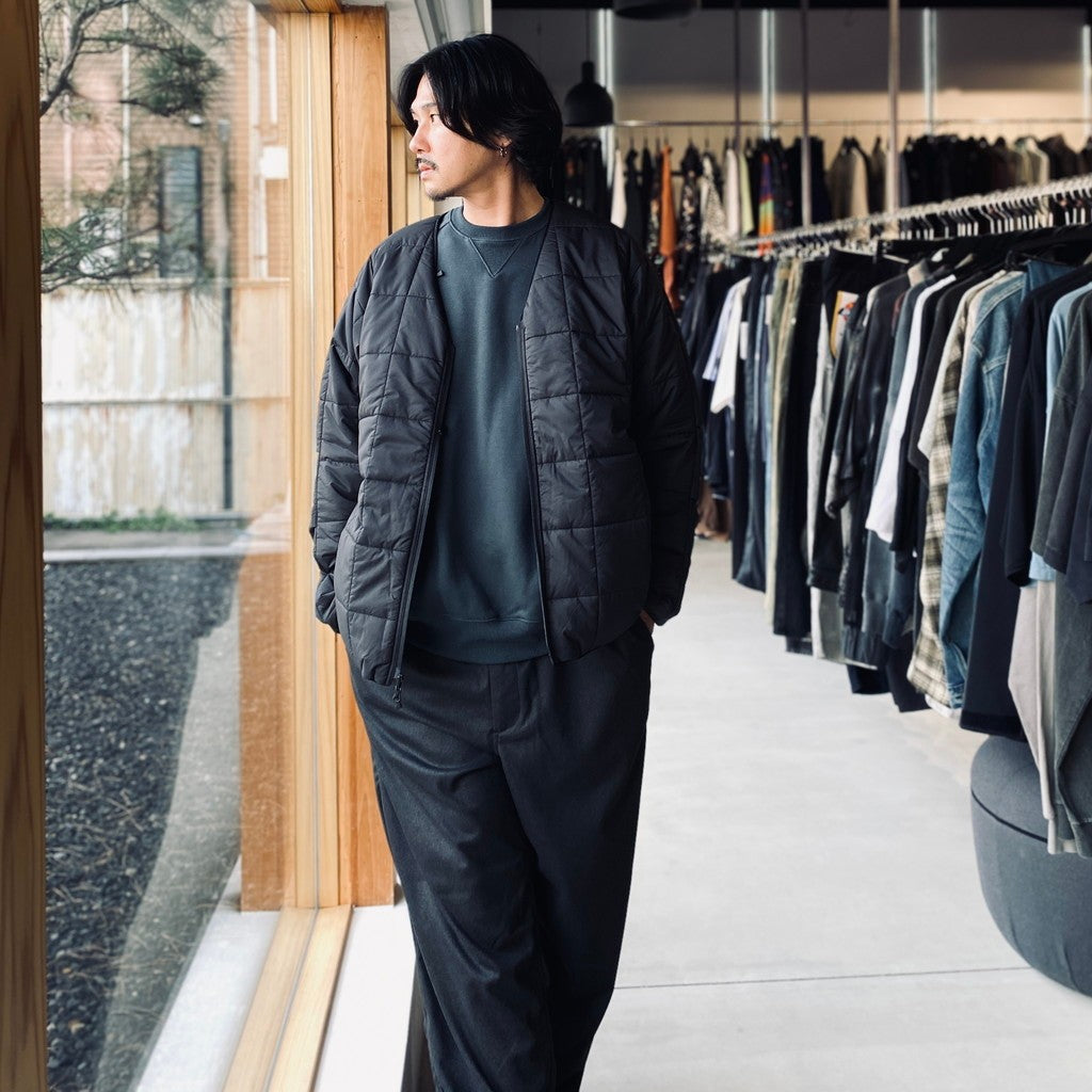 TECH PERTEX REVERSIBLE HIKER CARDIGAN (3M撥水中綿) #BLACK [BW-21026W]