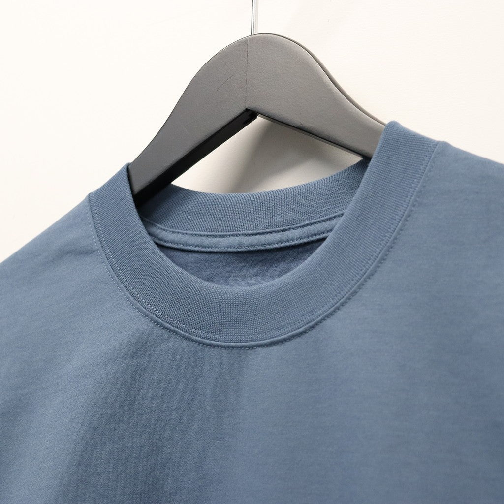 TECH DRAWSTRING S/S TEE #SMOKE BLUE [BE-35026]