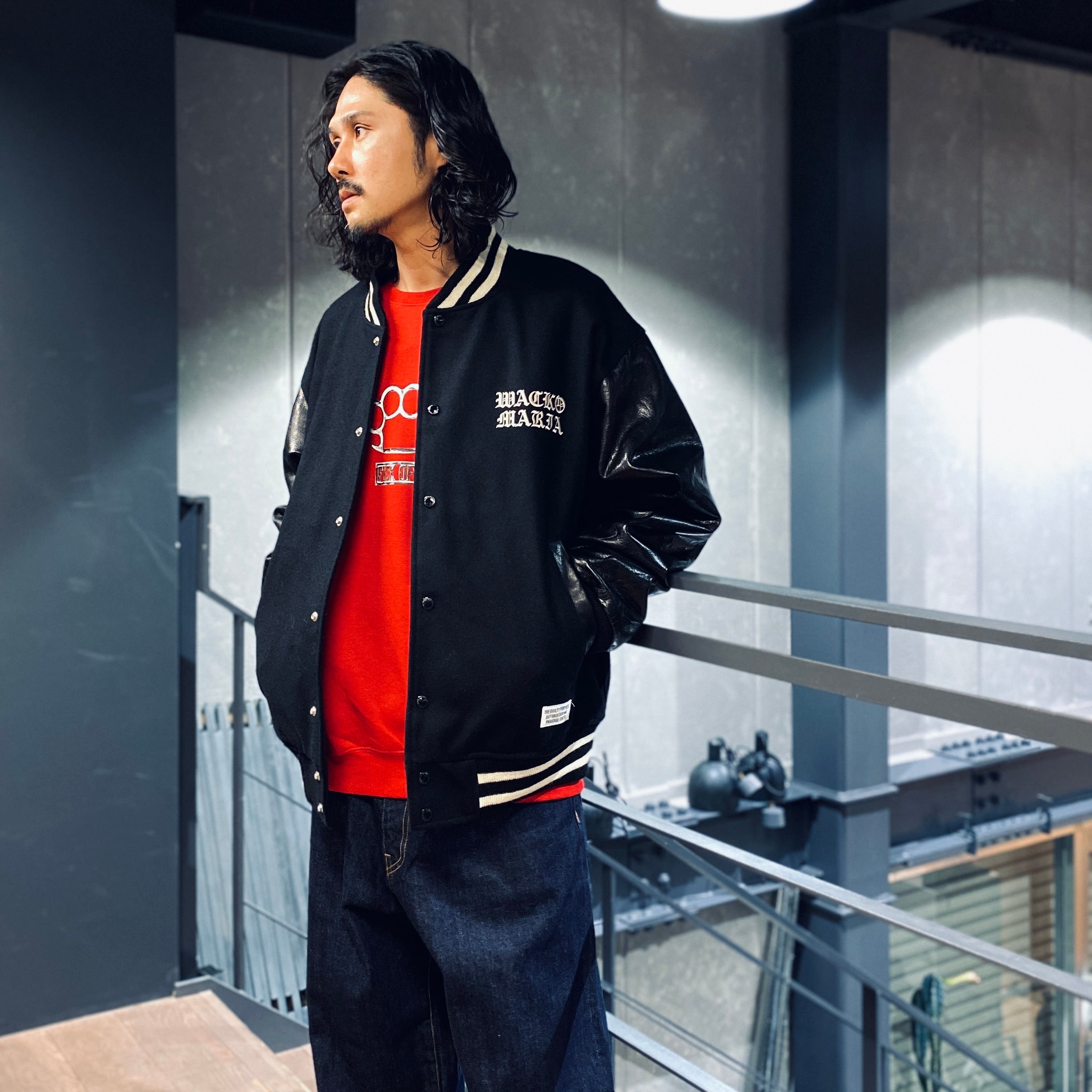 JOHNNY | CREW NECK SWEAT SHIRT #RED [JOHNNY-WM-SS01] – cocorozashi