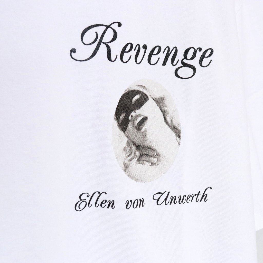 ELLEN VON UNWERTH | WASHED HEAVY WEIGHT CREW NECK T-SHIRT ( TYPE-2 ) #WHITE [EVU-WM-WT02]