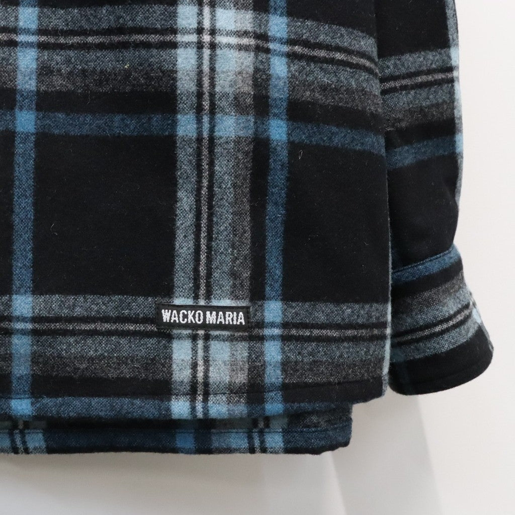 PENDLETON | WOOL OMBRE CHECK OPEN COLLAR SHIRT L/S ( TYPE-3 ) #BLUE / WHITE [26FW-WMS-PE03]