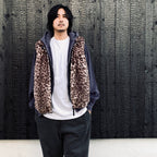 WILD THINGS | LEOPARD FUR HAPPY VEST ( TYPE-2 ) #L-PINK [26FW-WMO-WT06]