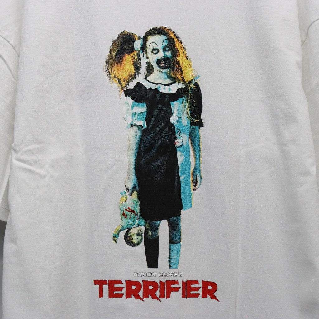 TERRIFIER | WASHED HEAVY WEIGHT CREW NECK T-SHIRT ( TYPE-4 ) #WHITE [TERRIFIER-WM-WT04]