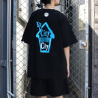 COTTON T-SHIRT_CITY HOUE #BLACK [CCC-261T007]