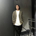 LEOPARD MOHAIR CARDIGAN #BEIGE [24FW-WMK-KN12]