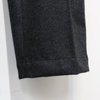 DOUBLE PLEATED WOOL TROUSERS ( TYPE-1 ) #CHARCOAL [26FW-WMP-PT03]