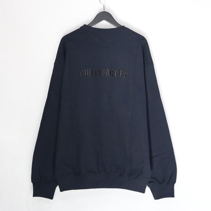 HEAVY WEIGHT CREW NECK SWEAT SHIRT #NAVY [25SSE-WMC-SS03]