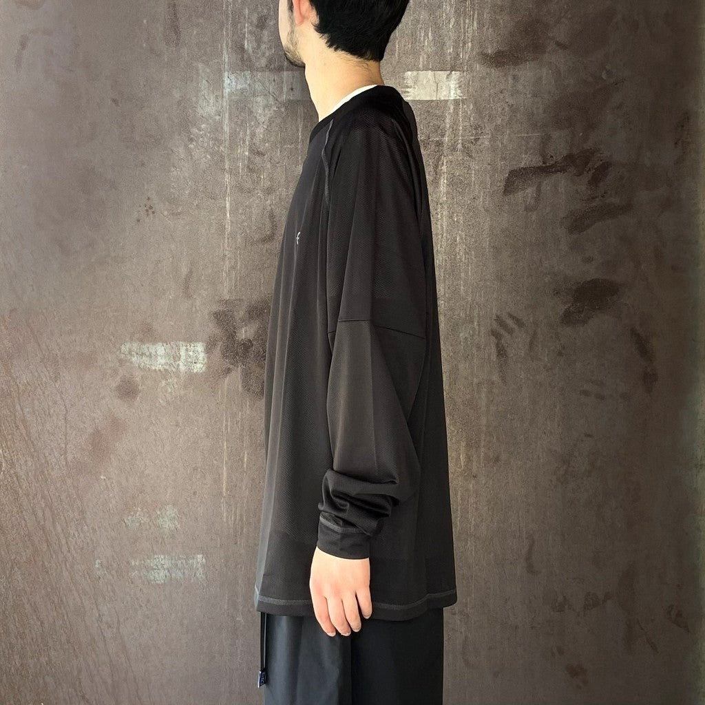 MESH L/S TEE #Black [26SU_T12]