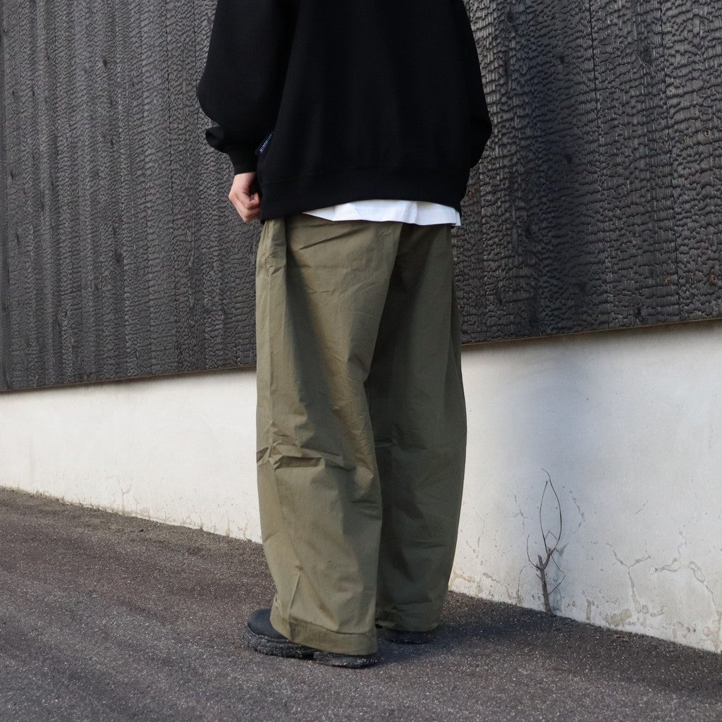 BAGGY PIPE PANTS #Olive [SS26-B09]