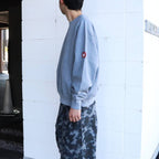 OVERDYE PANEL SHOULDER CREW NECK #GREY [CES30CS10]