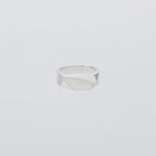 Pentagon Ring with Hair Line #SILVER [XOR122]