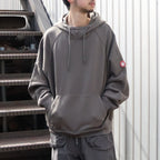 SOLID BIG HEAVY HOODY #KHAKI [CES29CS07]