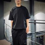 TECH MOCK NECK S/S TEE #BLACK [BE-63025]