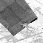 AES | “GAT-01K”棋盤格針織Polo衫 #灰色 [GOOPI-24AW-SEP-03]