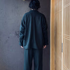 TECH LOOSE 2B JACKET FLANNEL #D.OLIVE [BJ-32026W]