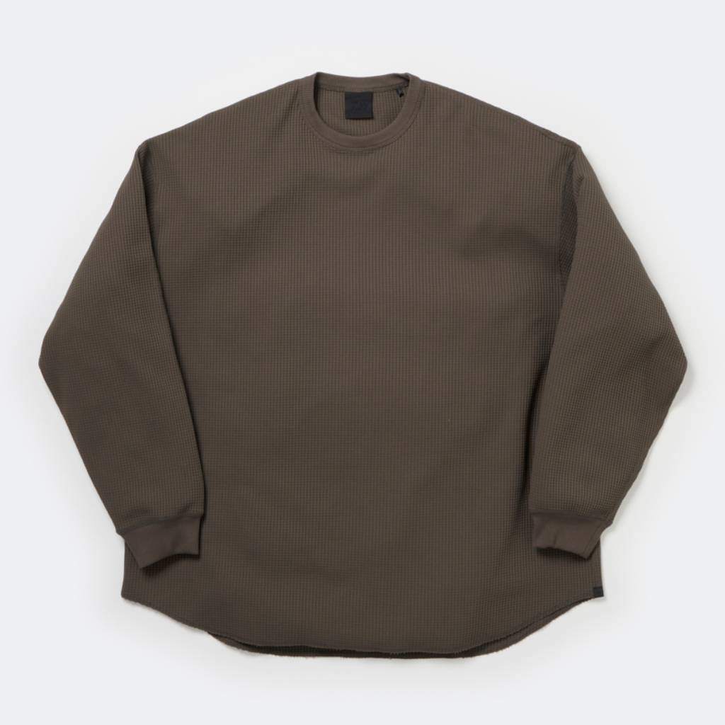 TECH THERMAL CREW L/S #BROWNKAHKI [BE-34025W]