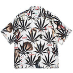 HIGHTTIMES | 短袖夏威夷襯衫 - 類型 2- #白色 [HIGHTTIMES-WM-HI06]