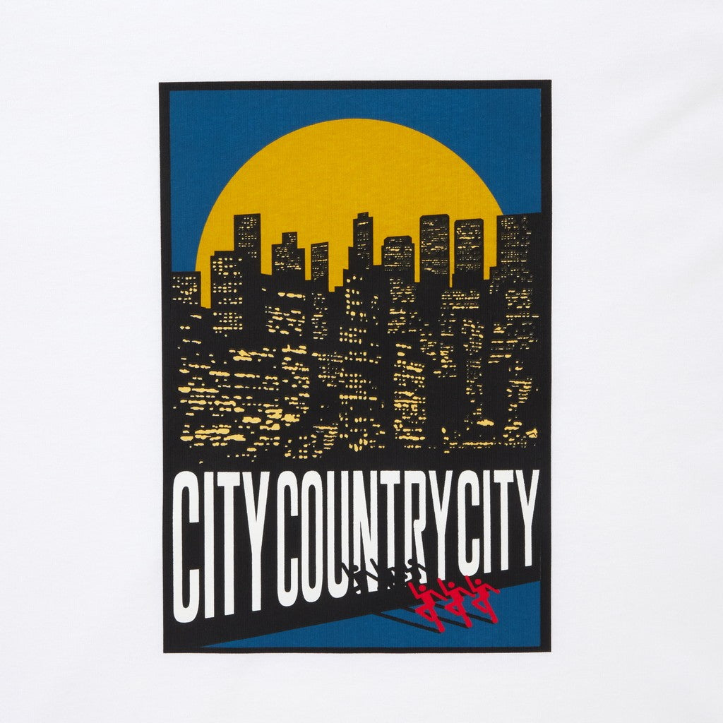 COTTON T-SHIRT_CITY LIGHTS #WHITE/COLOR [CCC-261T003]