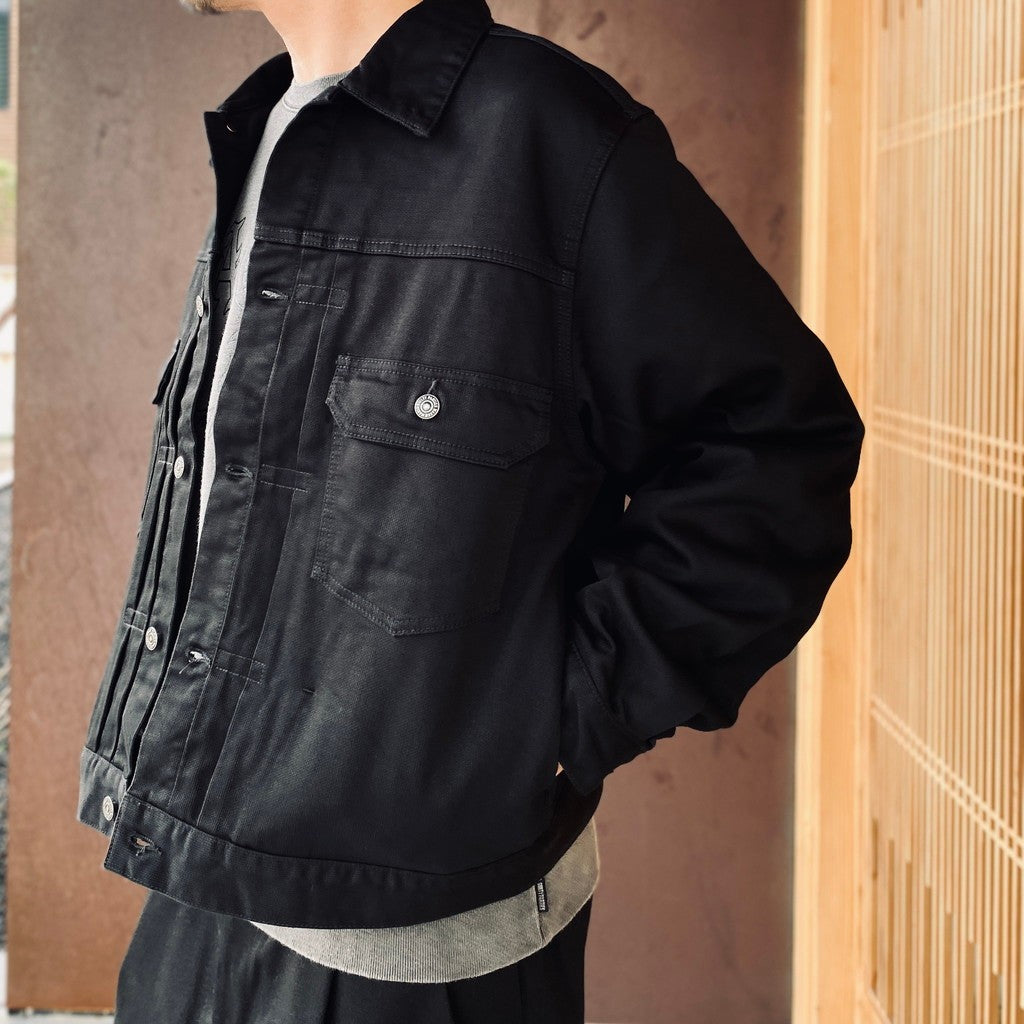 TRUCKER JACKET #BLACK [26FWE-WMO-BL05]