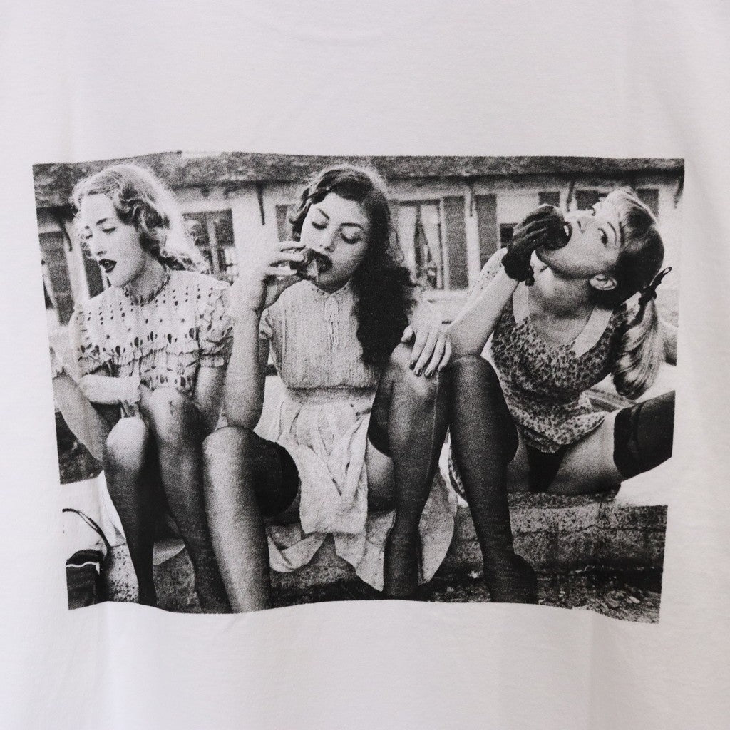 ELLEN VON UNWERTH | WASHED HEAVY WEIGHT CREW NECK T-SHIRT ( TYPE-2 ) #WHITE [EVU-WM-WT02]