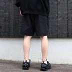 LABEL LOGO BOARD SHORTS #Black [SU25-B07]