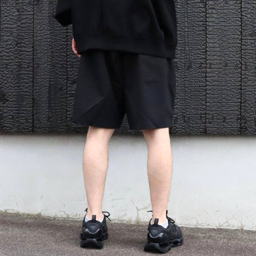 LABEL LOGO BOARD SHORTS #Black [SU25-B07]