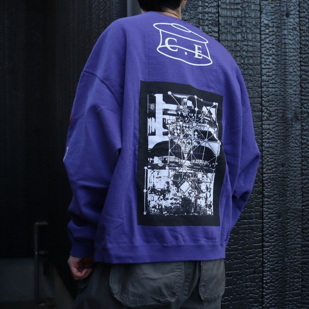 SCMCTY LOOSE CREW NECK #PURPLE [CES28CS11] – cocorozashi