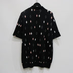 DIAMOND KNIT POLO SHIRT #BLACK [25SS-WMK-KN21]