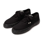 KIEFER / PAST Sole Canvas Low-Top Sneakers #BLACK / BLACK [S14FW703]