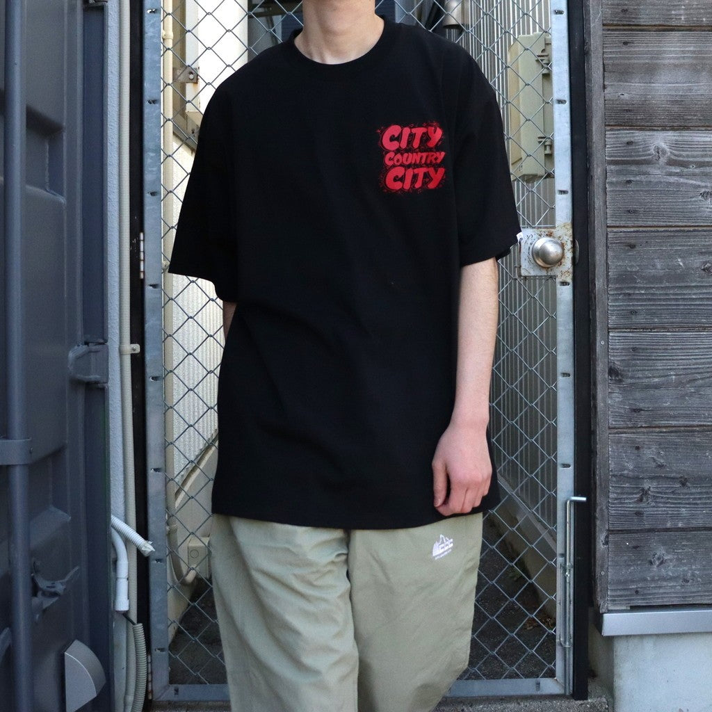 COTTON T-SHIRT_CCC DUB #BLACK [CCC-261T004]