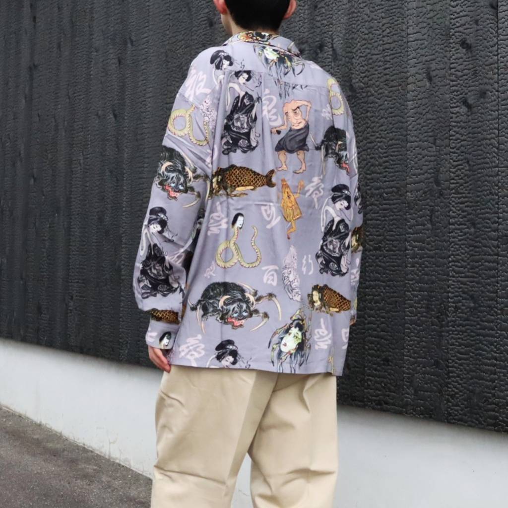 百鬼夜行 shirt L/S #Gray [BV-SH2600230]