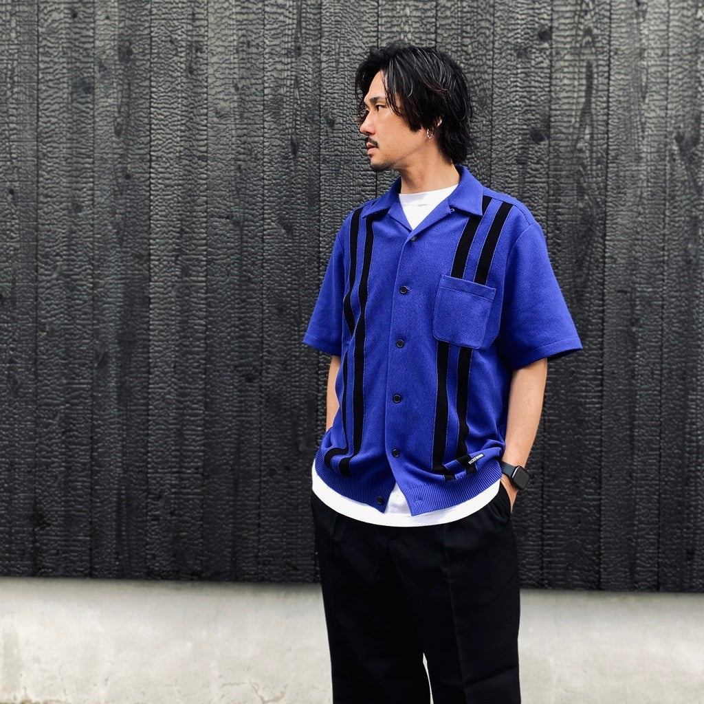 KNIT SHIRT ( TYPE-1 ) #BLUE [26SS-WMK-KN01]