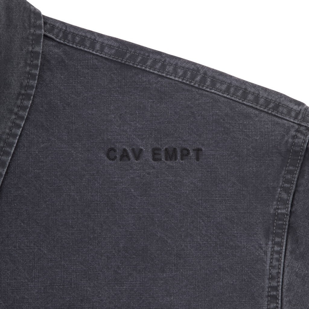WASHED COTTON CANVAS ZIP JACKET #BLACK [CES30JK22]