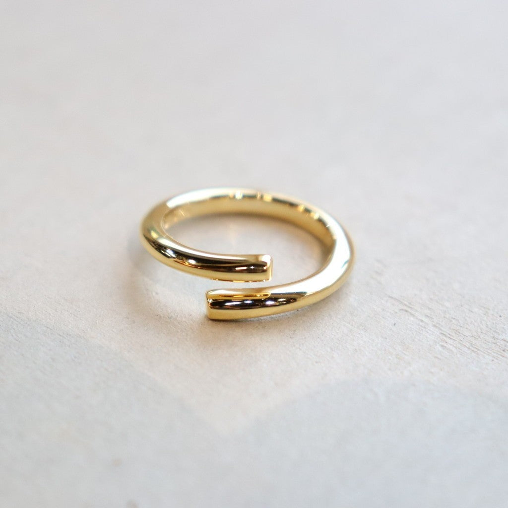 Semicircle Ring -Thin- -Gold- #GOLD [XOR087G]