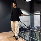 SPLICE KNIT SWEATER #BLACK [FW23-KN01]