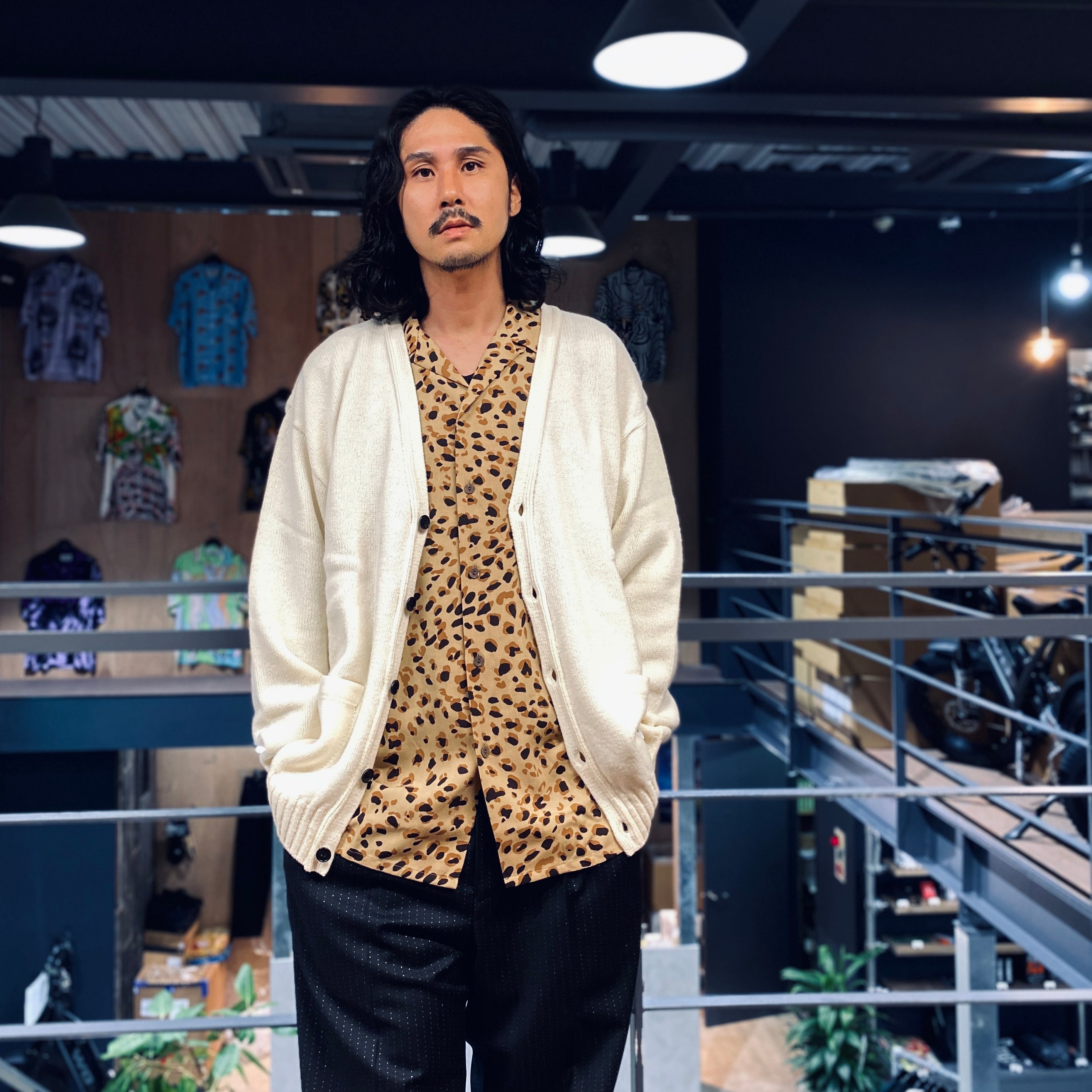 HAWAIIAN SHIRT L/S -TYPE 3- #BEIGE [23FW-WMS-HI06]