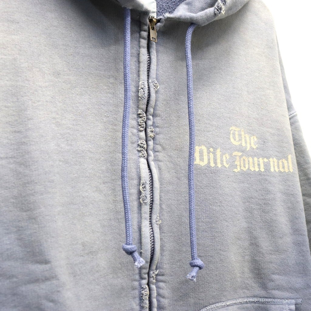 THE DITC JOURNAL ZIP HOODIE AGED #EGGPLANT [BW261-DJZH]