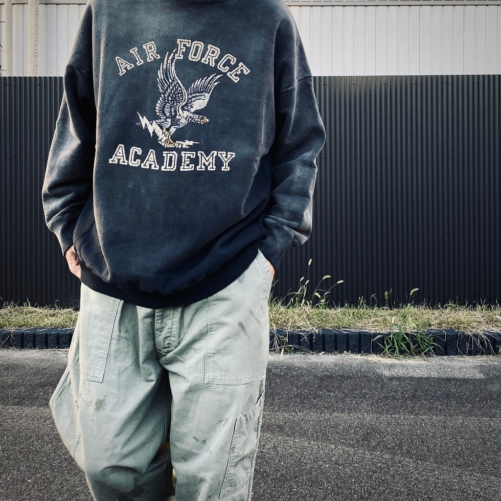 U.S. AIR FORCE EAGLE SWEATSHIRT AGED #AGED BLACK [BW252-UAES