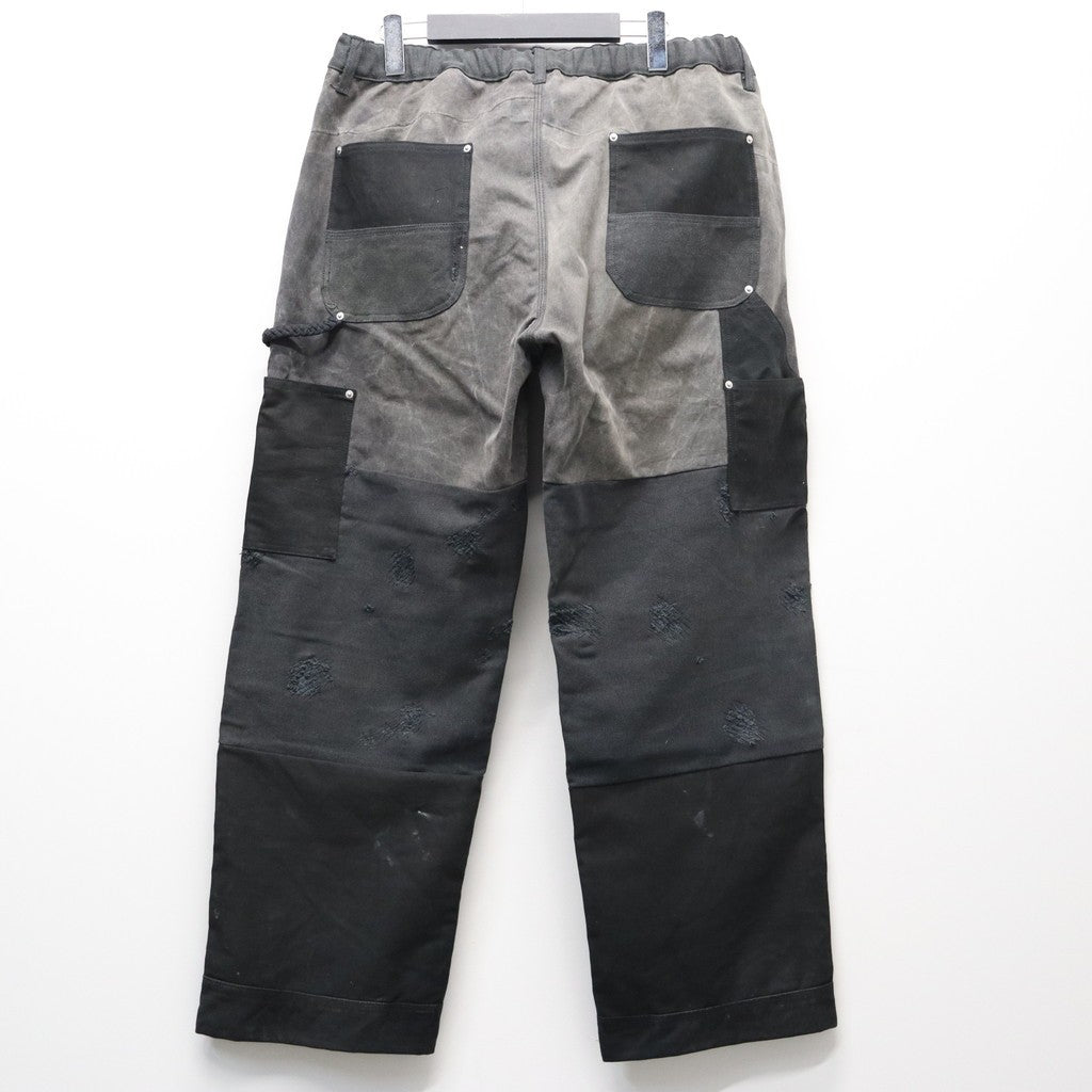 DAMAGE DOUBLEKNEE PANTS #BLACK [RP2528305]