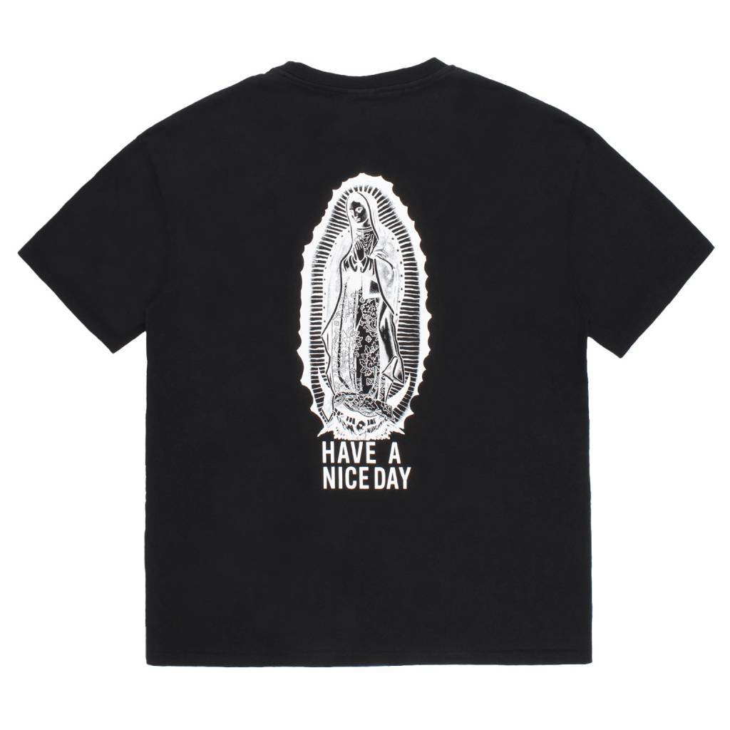 WASHED HEAVY WEIGHT CREW NECK T-SHIRT ( TYPE-1 ) #BLACK/WHITE [26FWE-WMT-WT01]