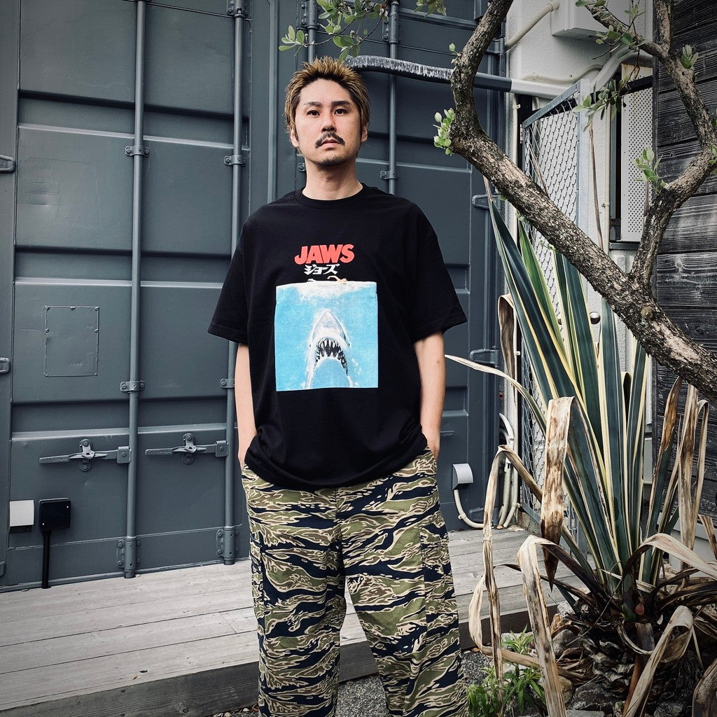 JAWS | CREW NECK T-SHIRT #BLACK [JAWS-WM-TEE01]