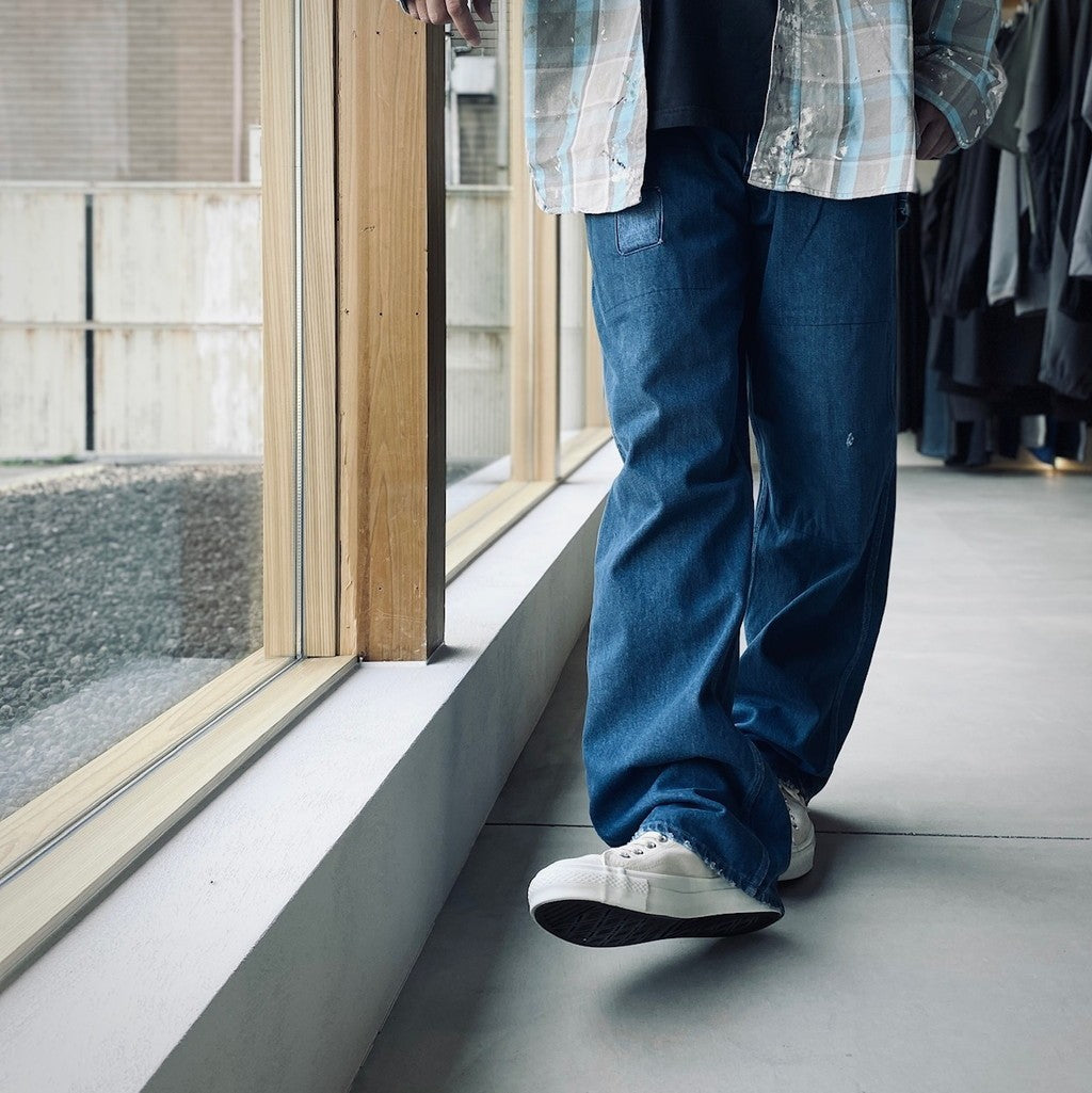 REPAIRED INDIGO PAINTER PANTS #AGED INDIGO [BW252-RIPP]