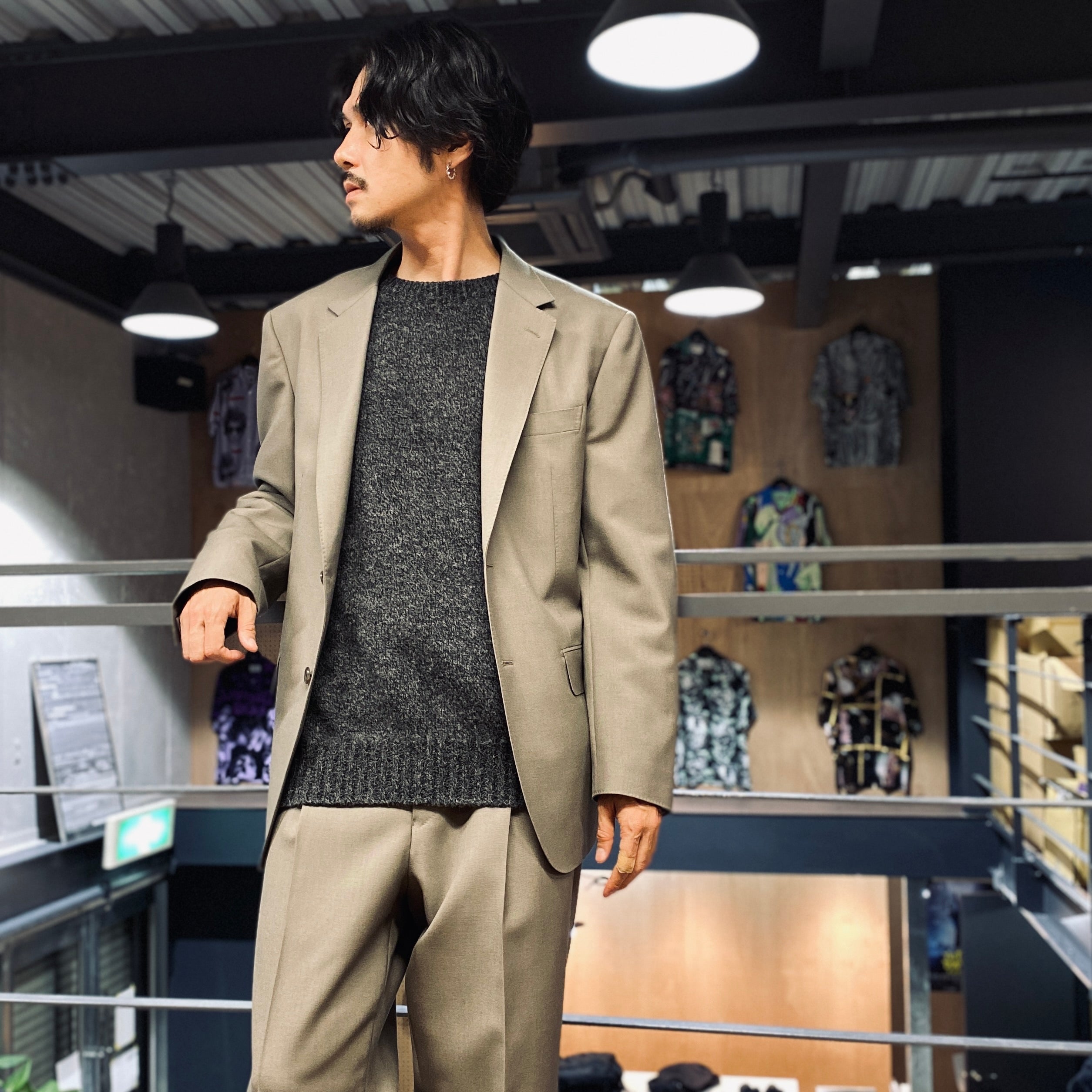 CLASSIC CREW NECK SWEATER -TYPE 1- #CHARCOAL [23FW-WMK-KN01]