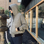Tweed Hooded Active Jacket #Grey [SD26F-JK02]