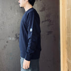 DIAGONAL RAISED FLEECE CREWNECK LENS SWEATSHIRT #TOTAL ECLIPSE 888 [RCCMSS713A-005086W-26FWP]