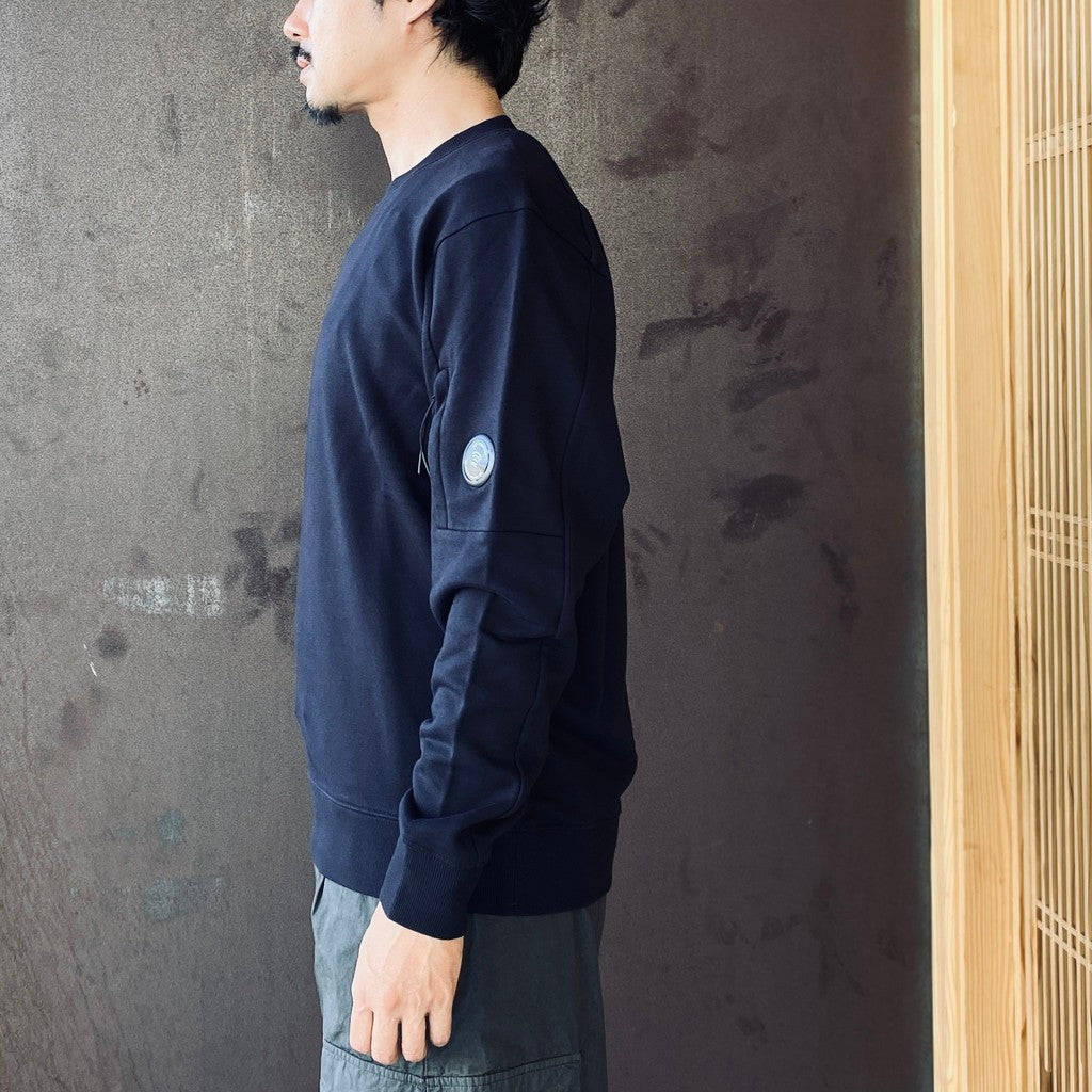 DIAGONAL RAISED FLEECE CREWNECK LENS SWEATSHIRT #TOTAL ECLIPSE 888 [RCCMSS713A-005086W-26FWP]